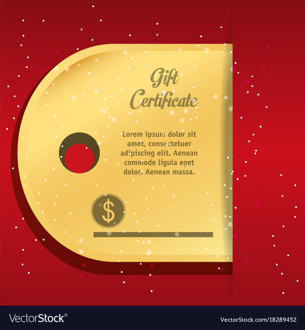 Gift certificate design