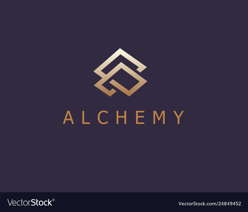 Logotype plexus rhombuses isotherism symbol