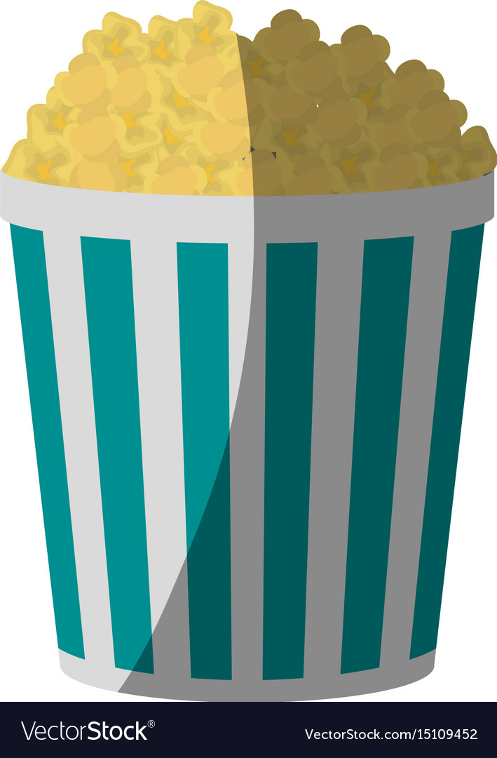 Popcorn bucket icon image Royalty Free Vector Image