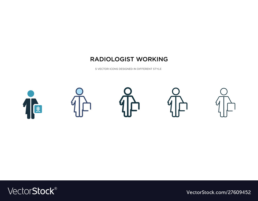 Radiologist Icon Set - Multiple Styles