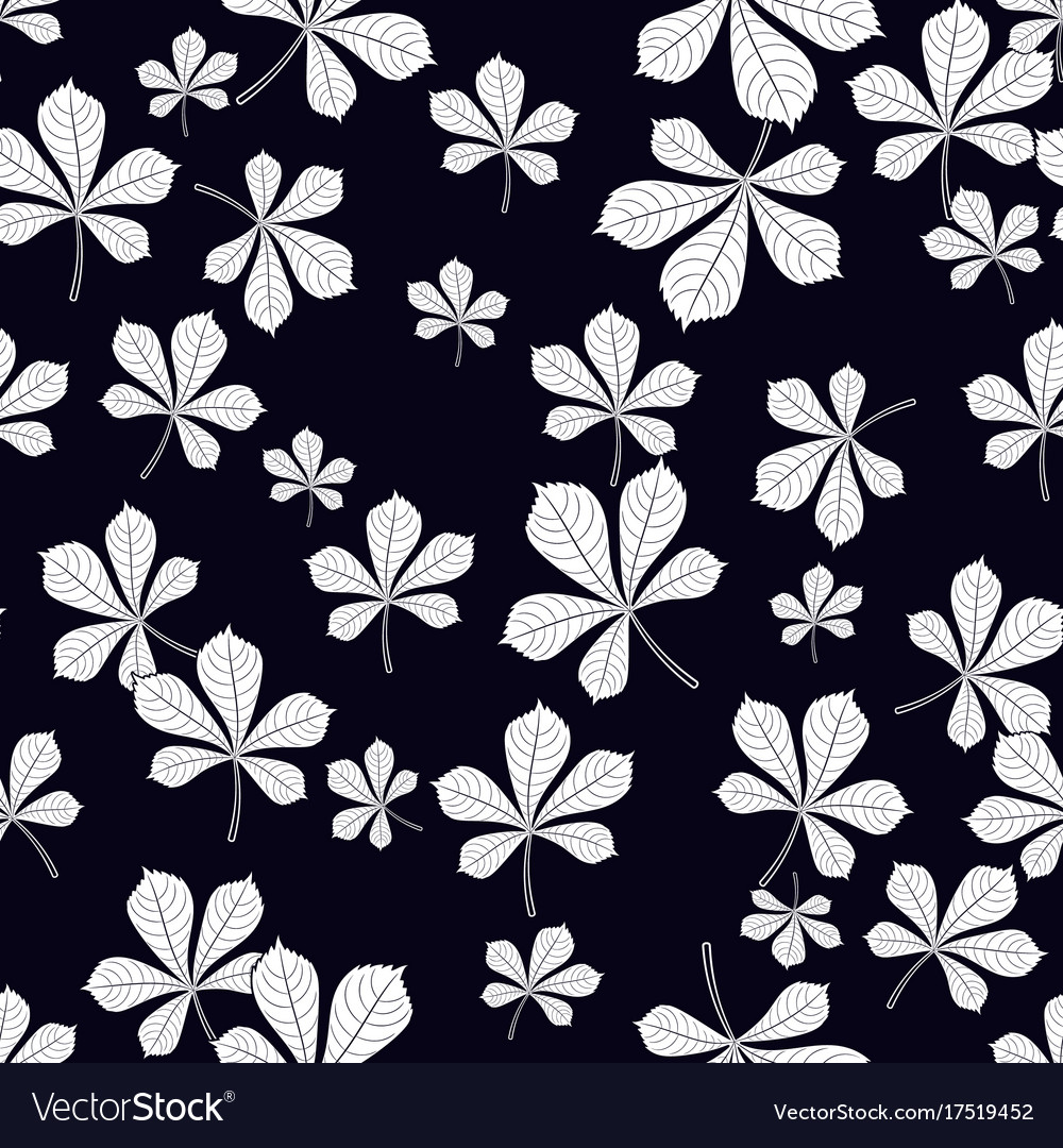 Seamless pattern of leaves on background Vector Image