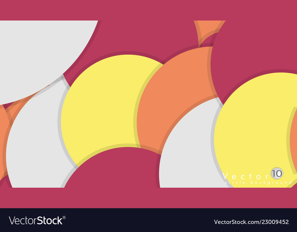 Simple and colorful circles background design vector image Simple and colorful circles background design