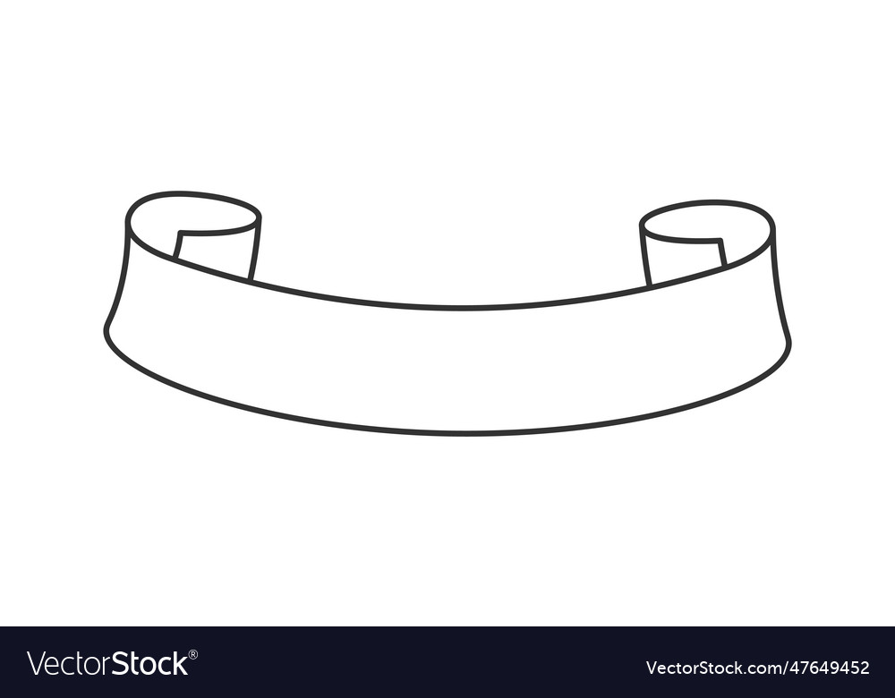 Vintage lined ribbon Royalty Free Vector Image