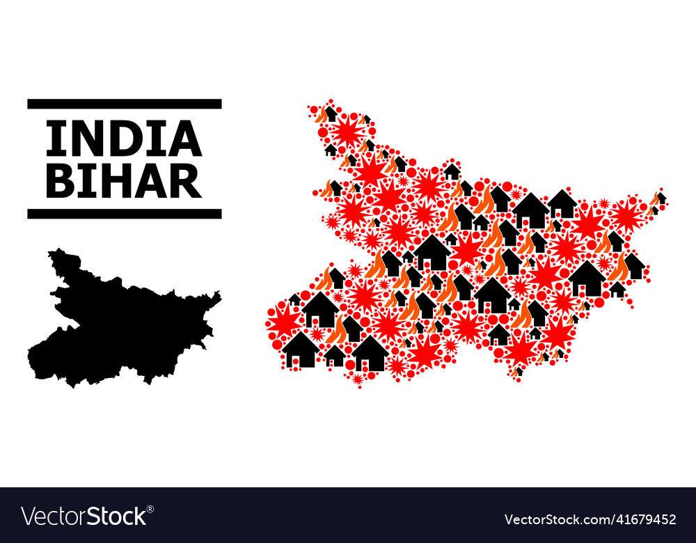 Kriegsmusterkarte des bihar Staates