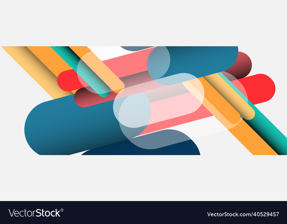 Abstract background round shapes lines