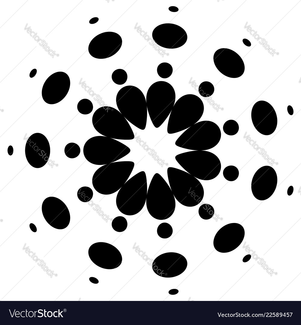 Abstract circular dotted element vector image Abstract circular dotted element