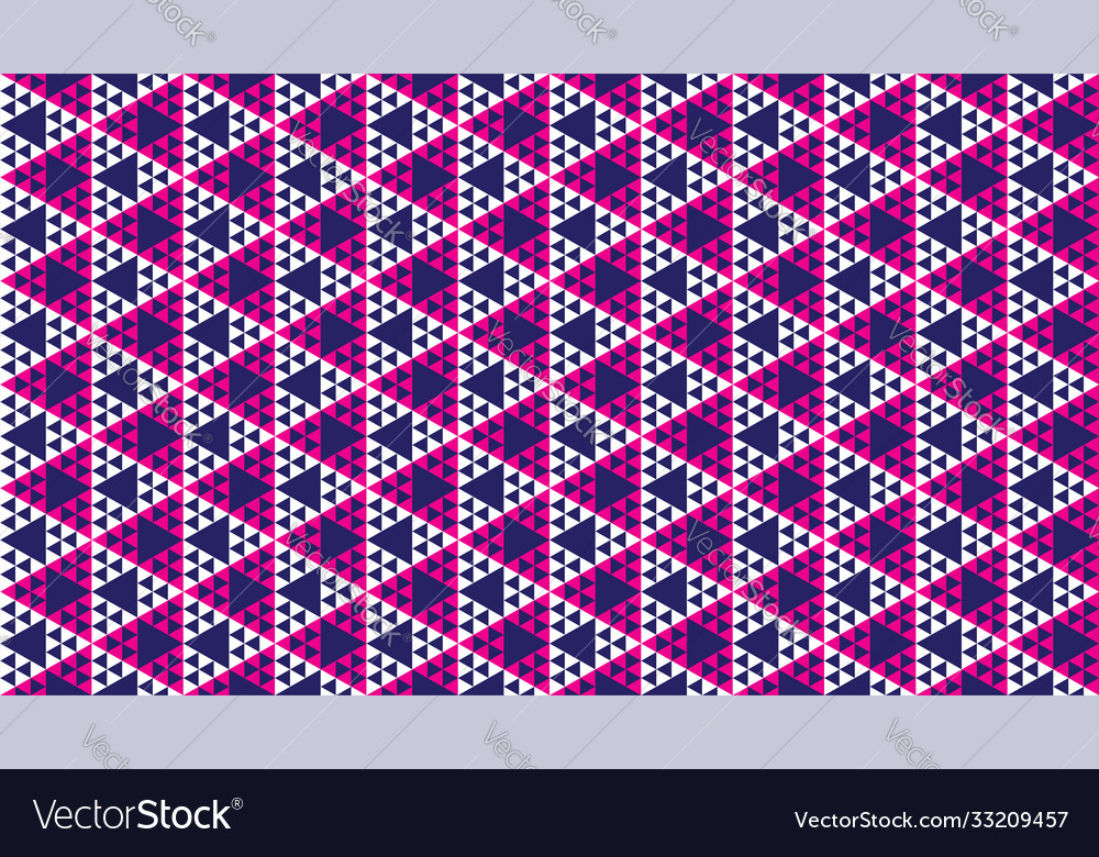 Abstract polygonal triangles ornament triangular
