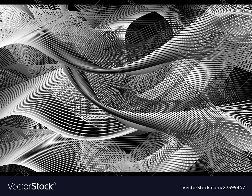 Abstract wave lines