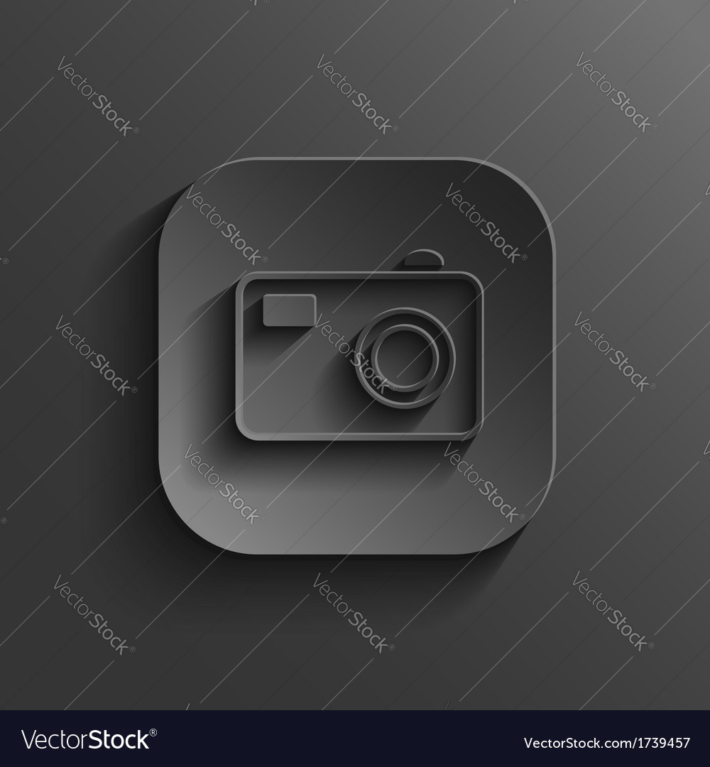 Camera icon - black app button