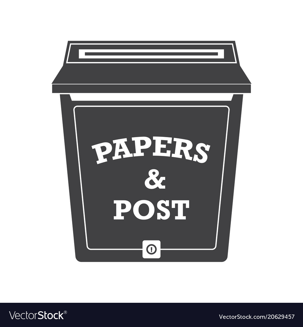 Mail box outline icon