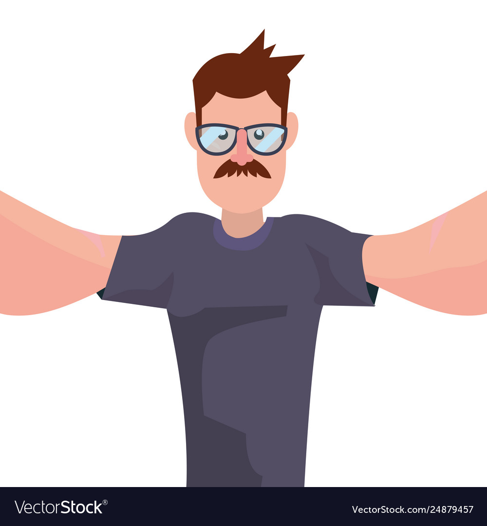 Man taking a selfie with mobile