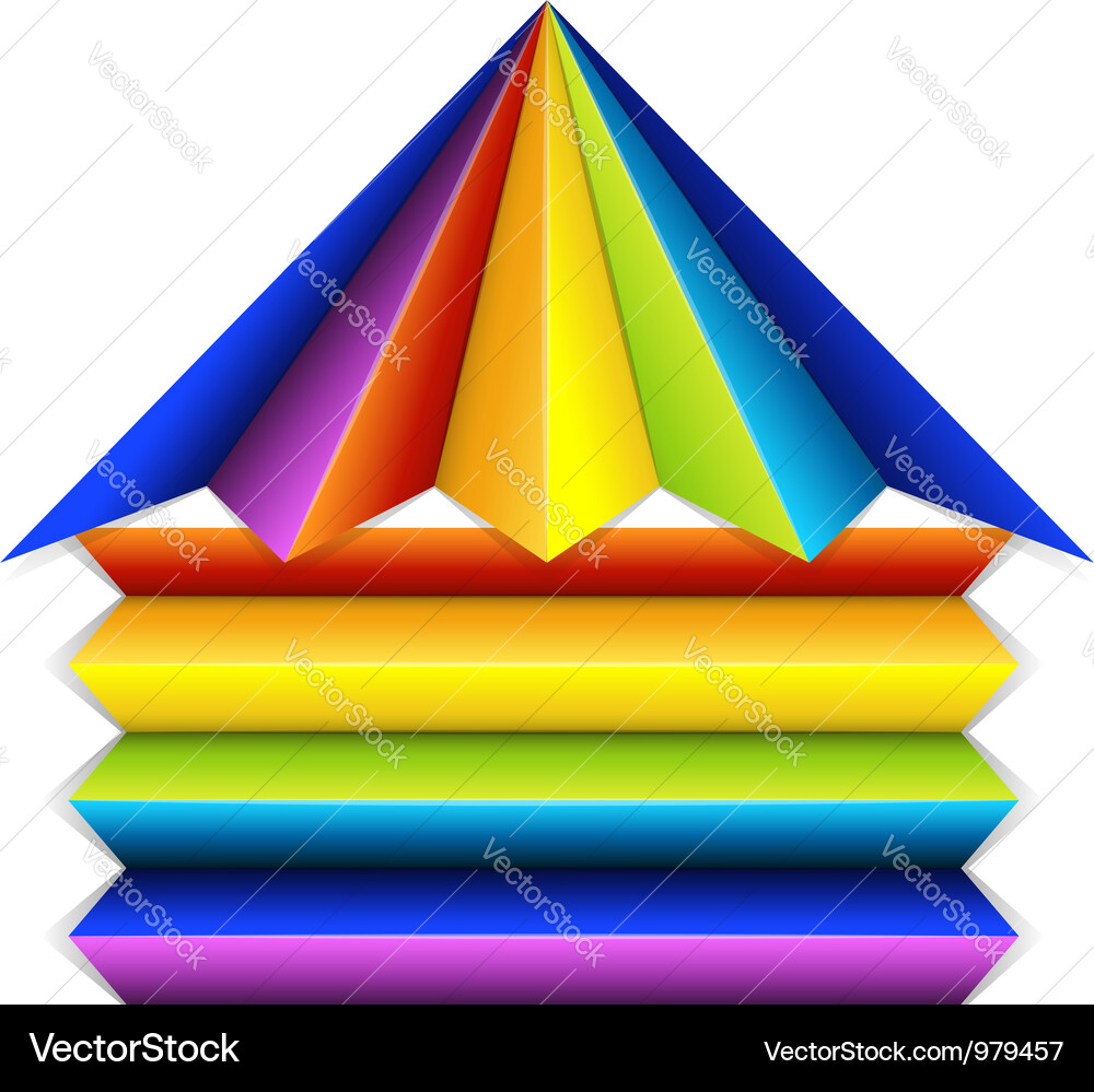 Multicolor building icon Royalty Free Vector Image