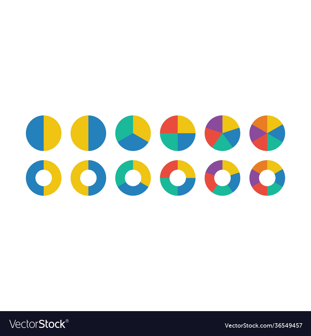 Pie chart icon graph diagram symbol for big data vector image Pie chart icon graph diagram symbol for big data