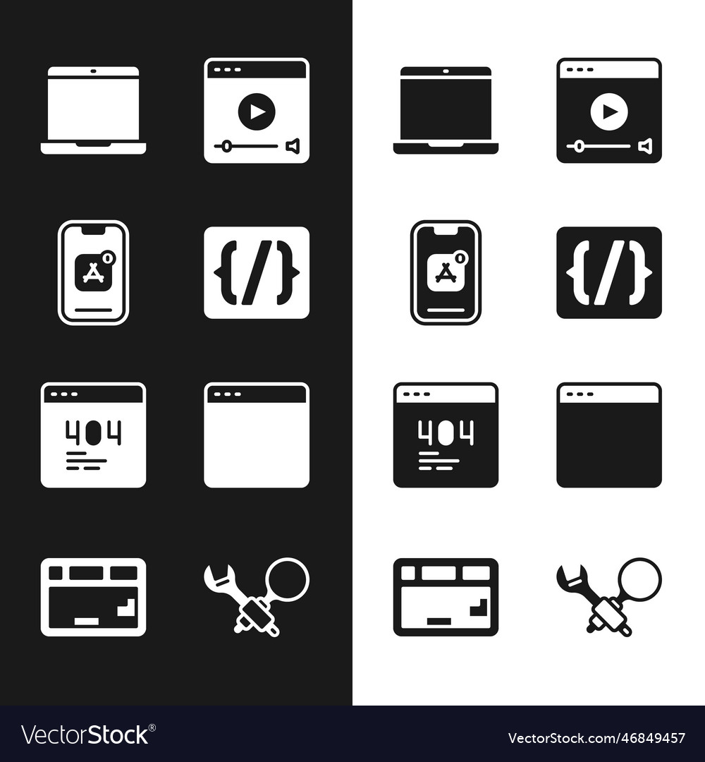 Legen Sie die Programmiersprache syntax mobile apps vector image Legen Sie die Programmiersprache syntax mobile apps