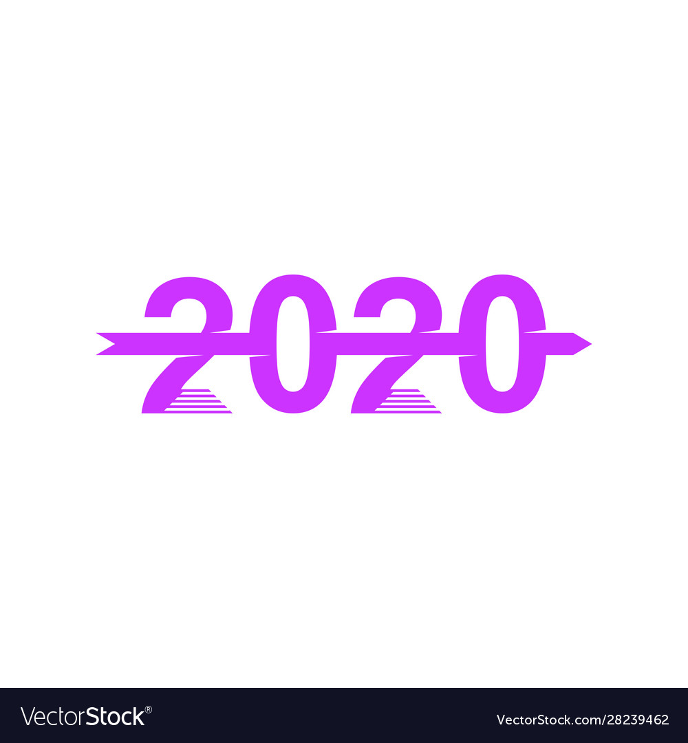 2020 logo design concept template icon symbol Vector Image