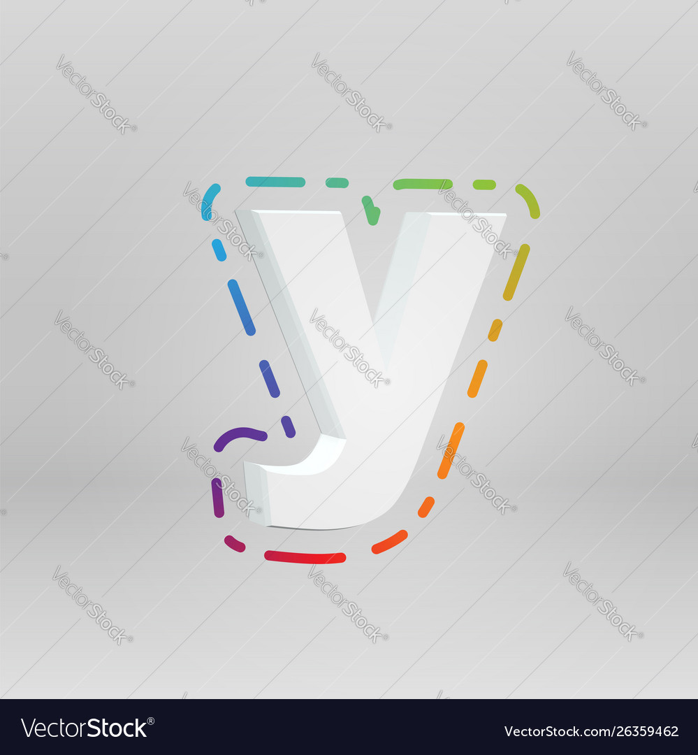 3d character from a fontset with colorful vector image 3d character from a fontset with colorful