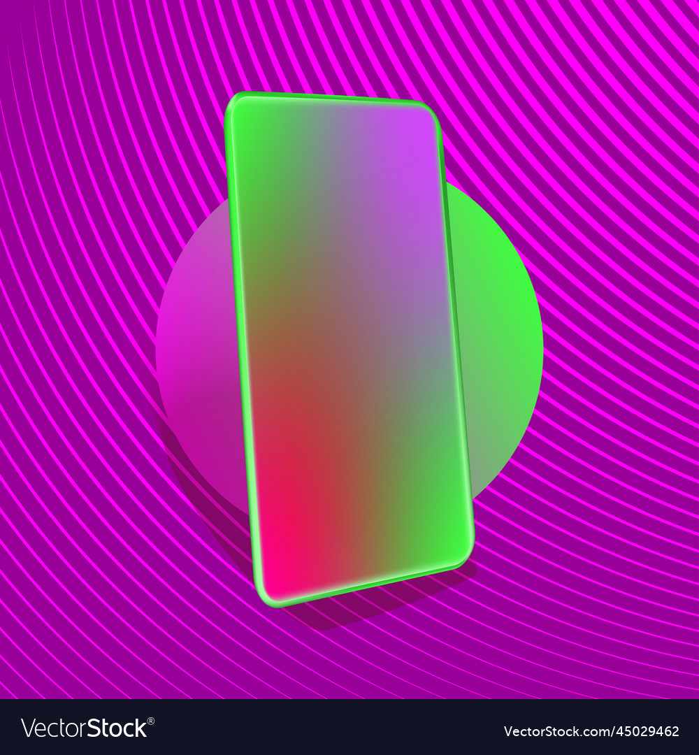 3d smartphone with empty screen for mockup mobile Vector Image 3d smartphone with empty screen for mockup mobile