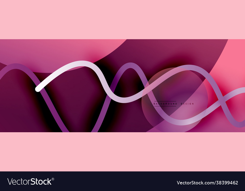 Abstract gradient background with wave line Vector Image Abstract gradient background with wave line