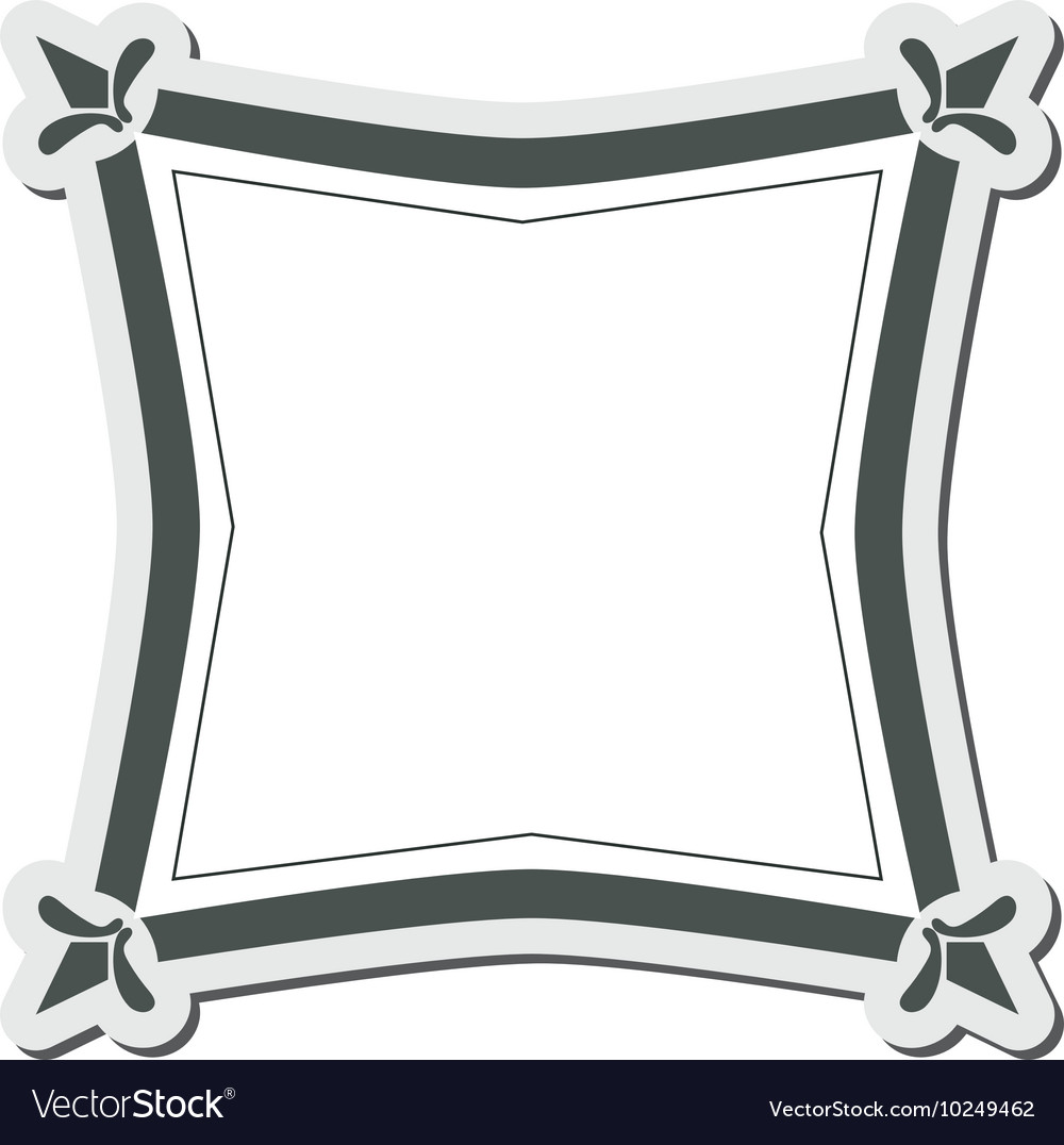 Angular vintage frame icon