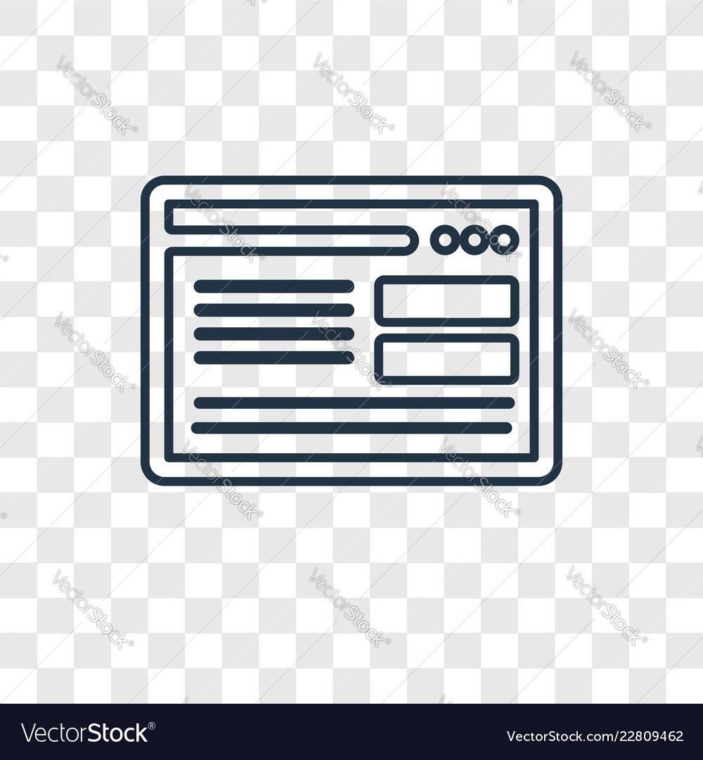 Browser concept linear icon isolated