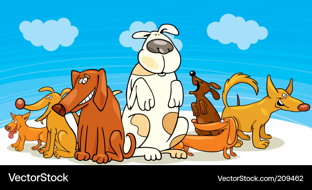 Dogs Royalty Free Vector Image - VectorStock