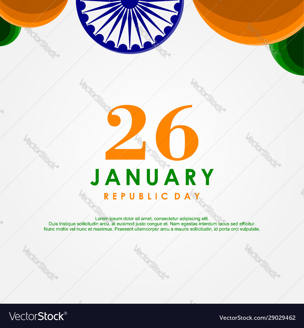 India Republic Day Design For Banner Or Background