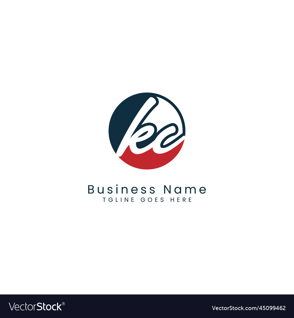 KC Initials Signature Logo - Rund