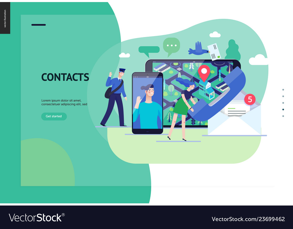 Modern Contacts Web Template