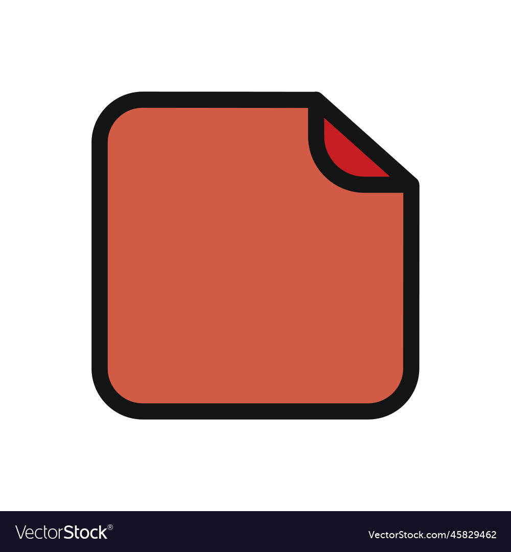 New file line icon isolated on white background vector image New file line icon isolated on white background