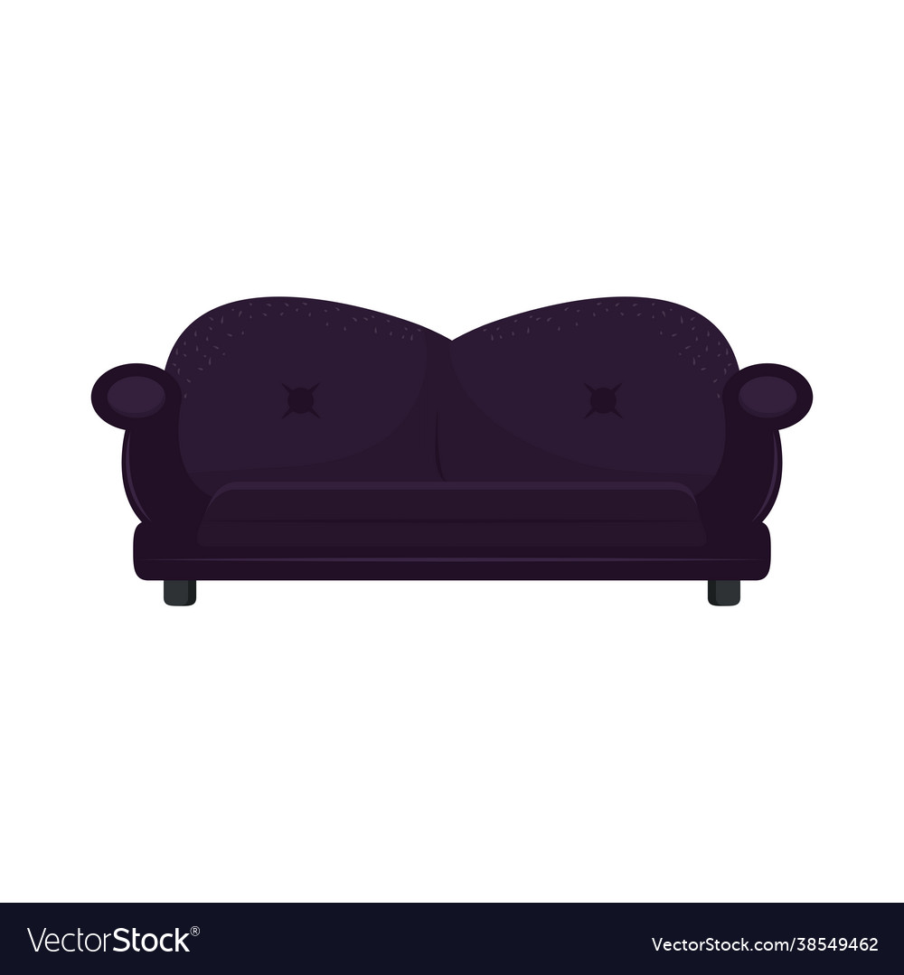 Purple large sofa Royalty Free Vector Image VectorStock