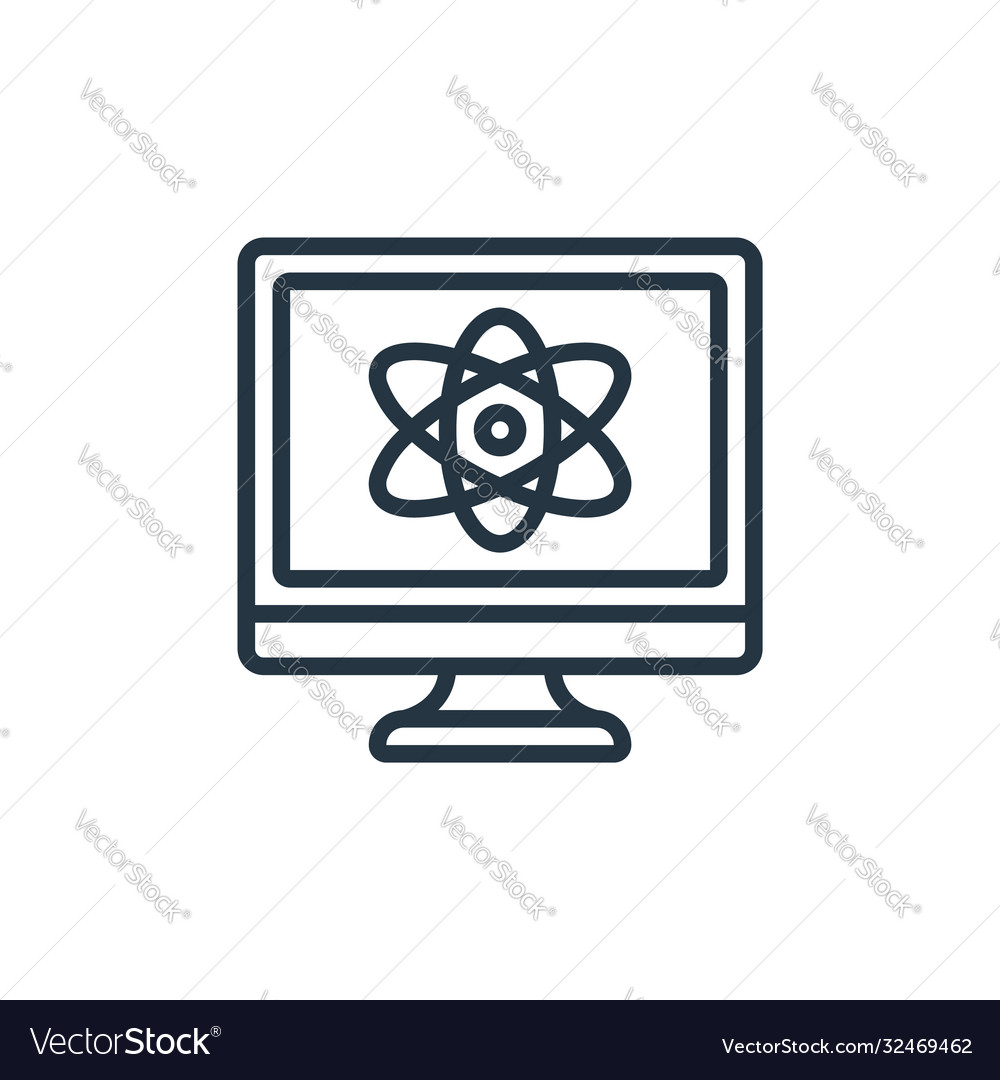Quantum computing icon editable vector image Quantum computing icon editable