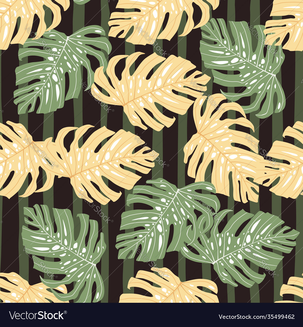 Random seamless pattern with orange and green