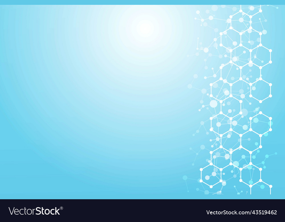 Science network pattern connecting lines and dots vector image Science network pattern connecting lines and dots