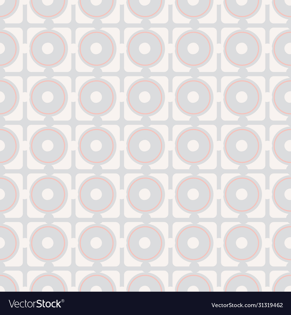 Squares and circles seamless pattern Vector Image Squares and circles seamless pattern