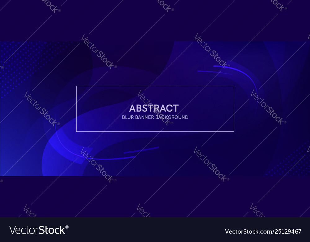 Abstract banner with a gradient shapes and blur Vector Image Abstract banner with a gradient shapes and blur