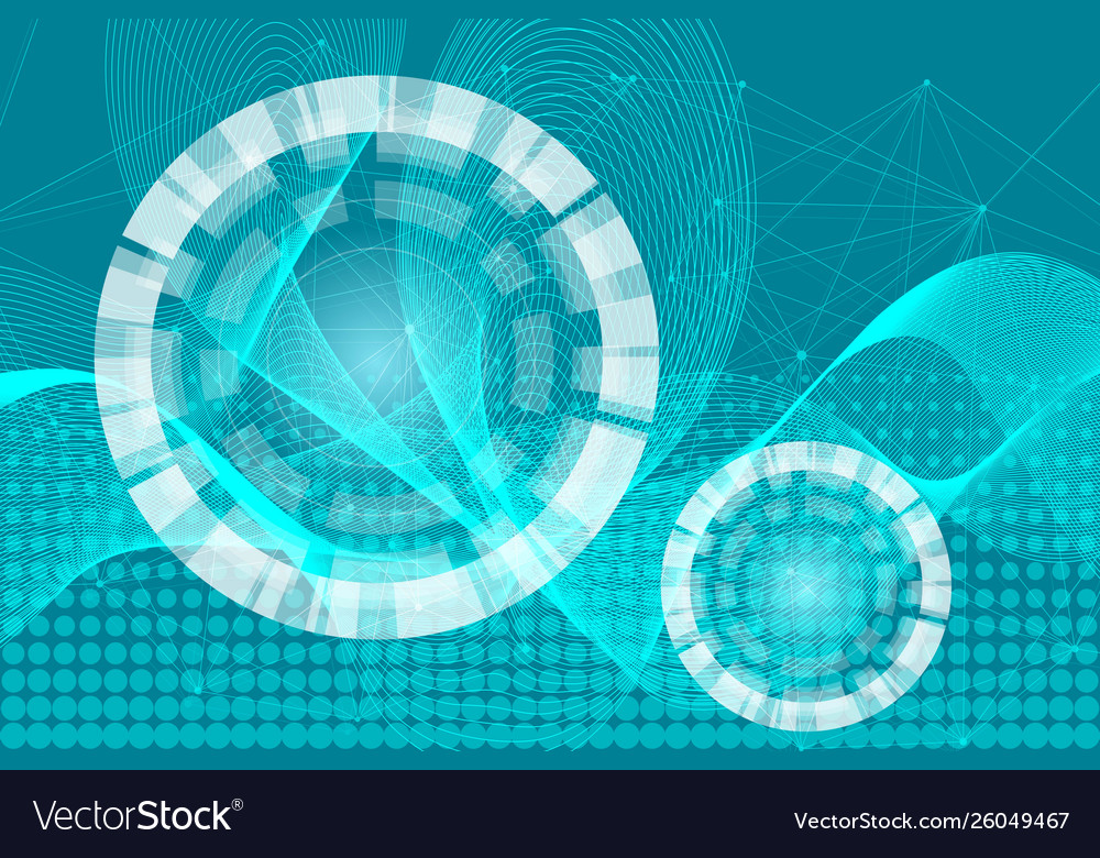 Big data visualization background modern vector image Big data visualization background modern