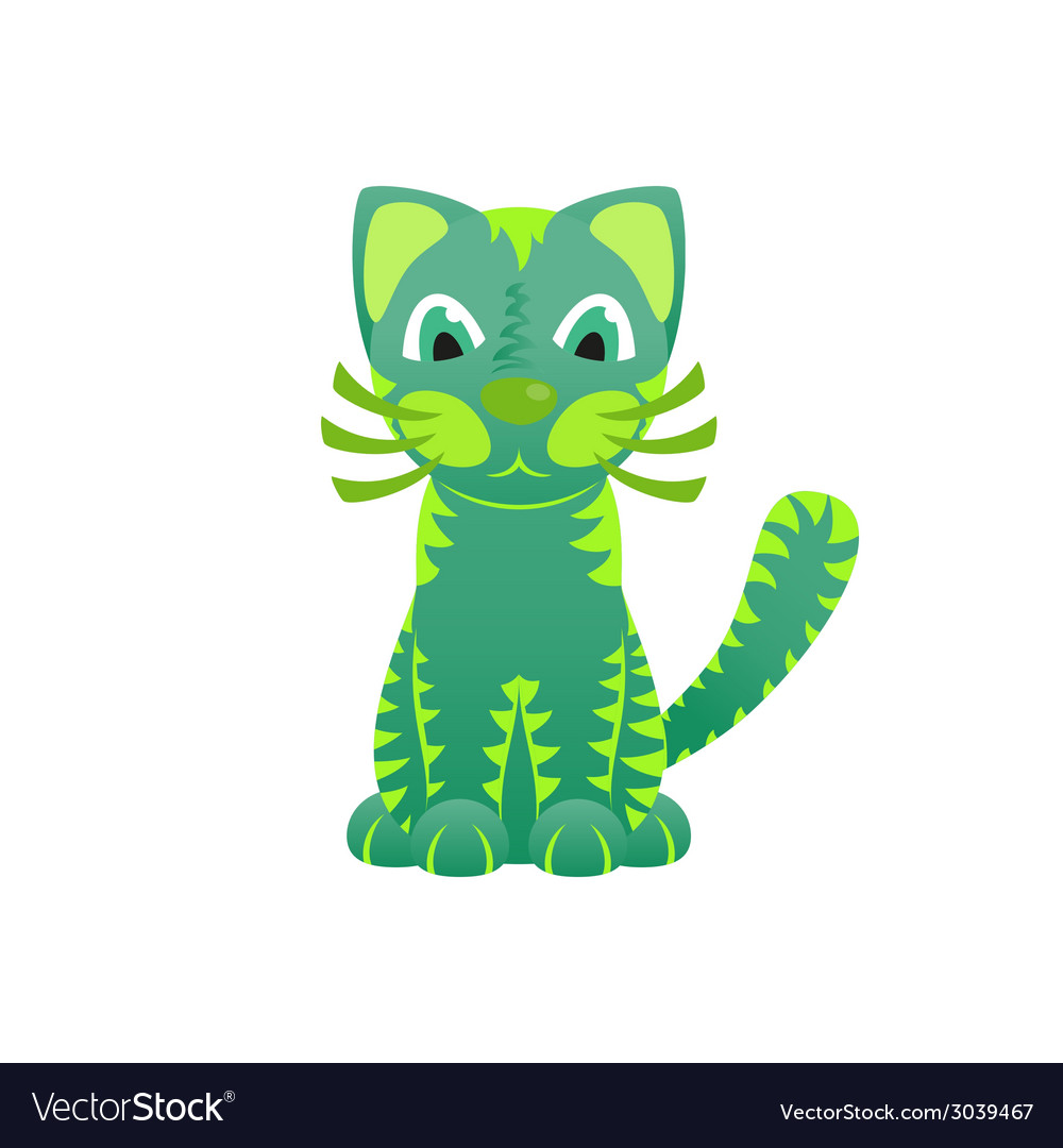 lime green cat