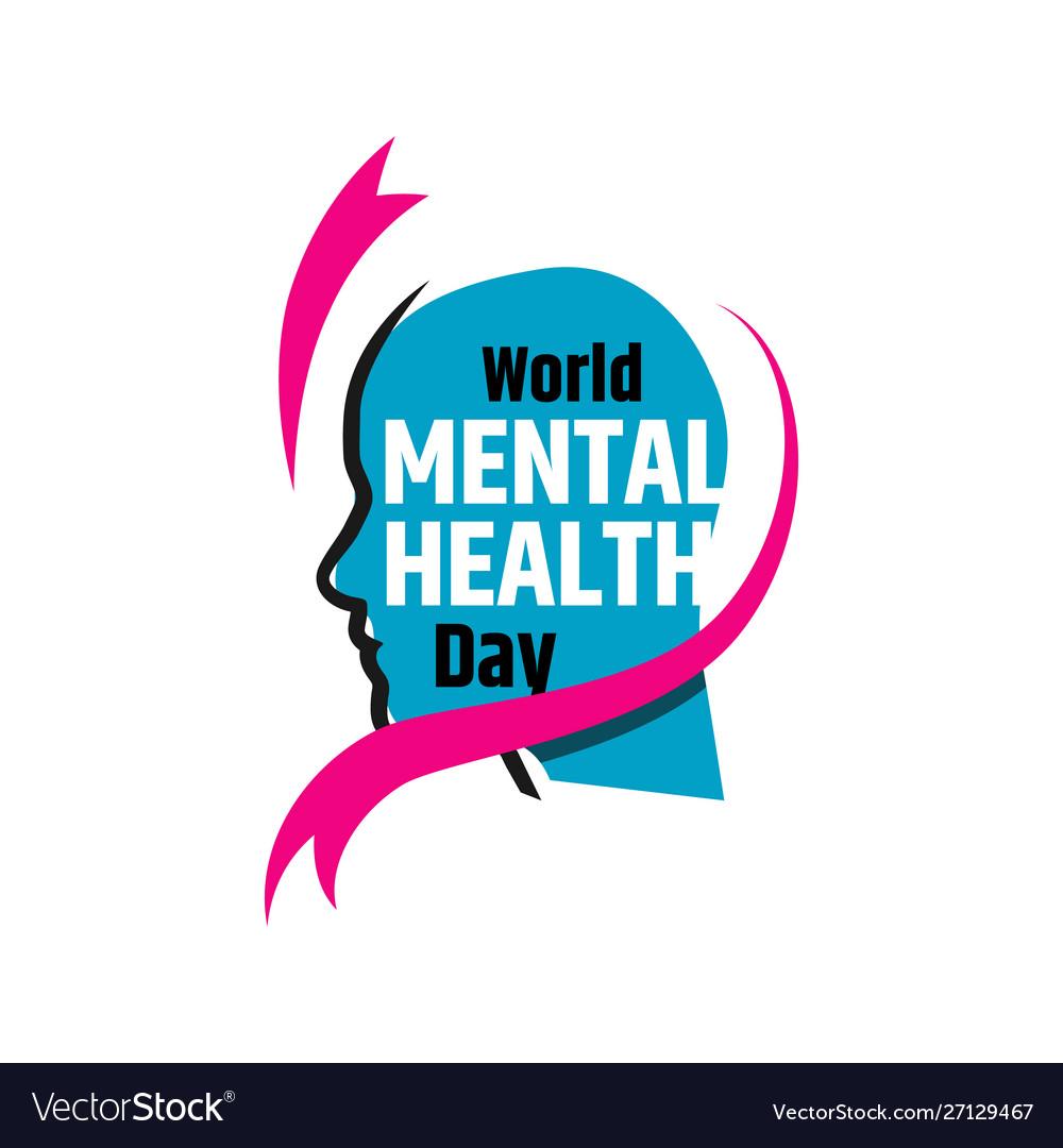 Colorful Design World Mental Health Day Banner Vector Image
