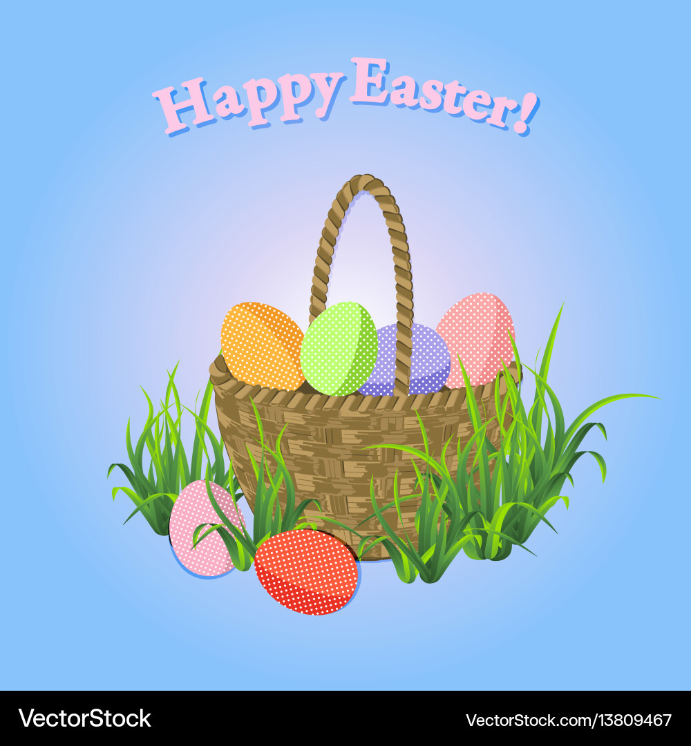 Colorful Easter Background Royalty Free Vector Image