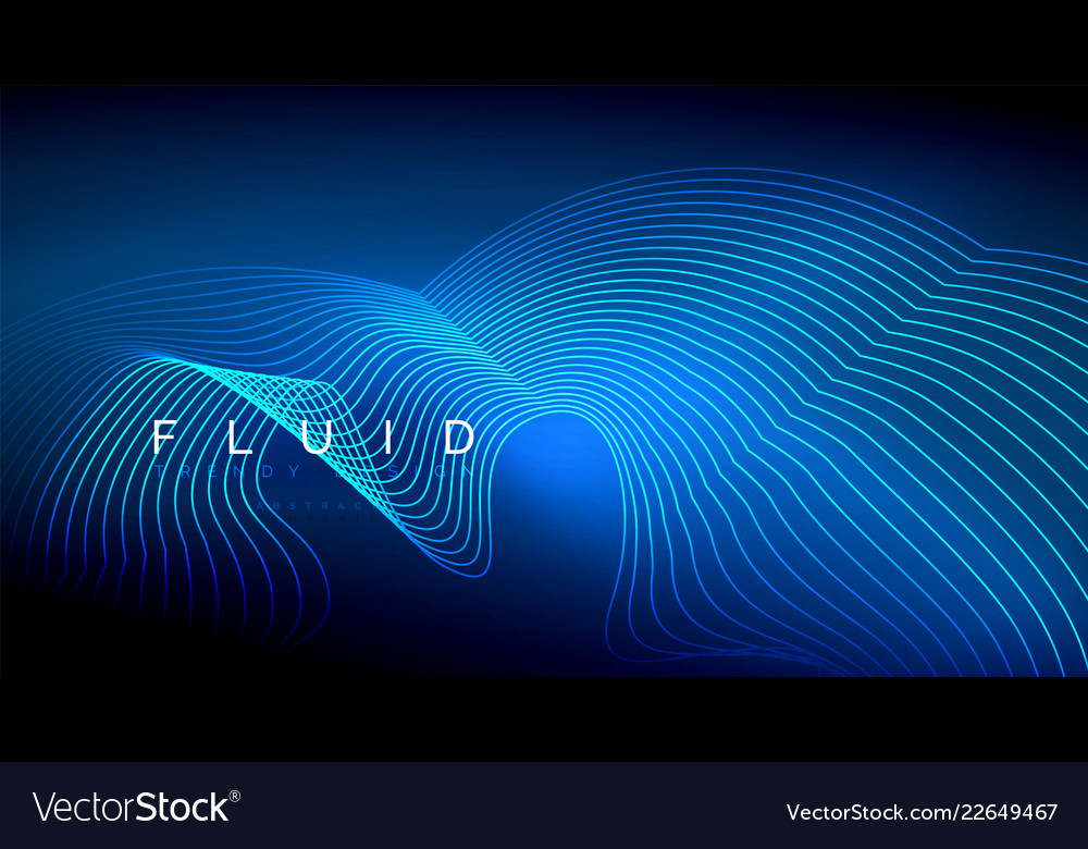 Digital flowing wave particles abstract background