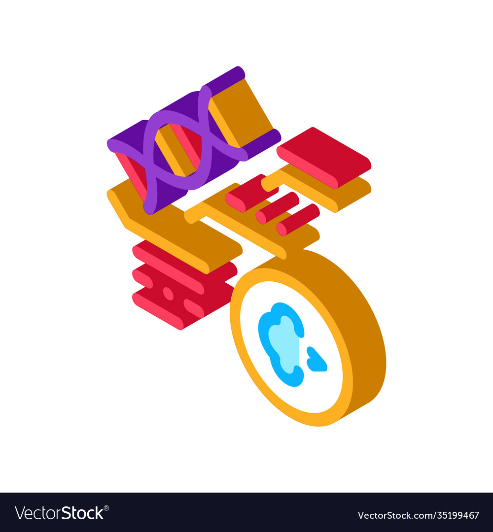 Genetic disease asthma isometric icon