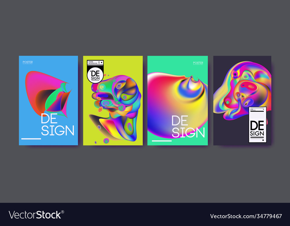 Landing page background template with colorful