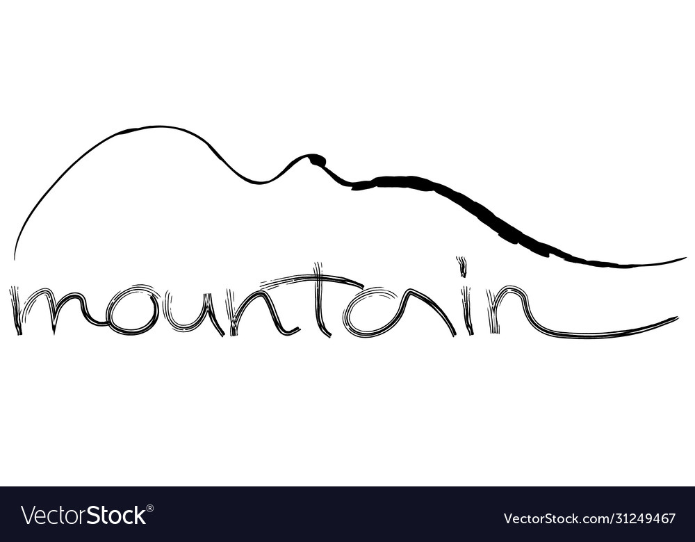 Berg Silhouette Logo