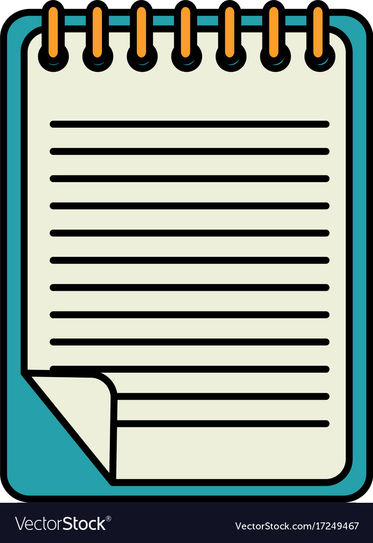 Notebook school isolated icon