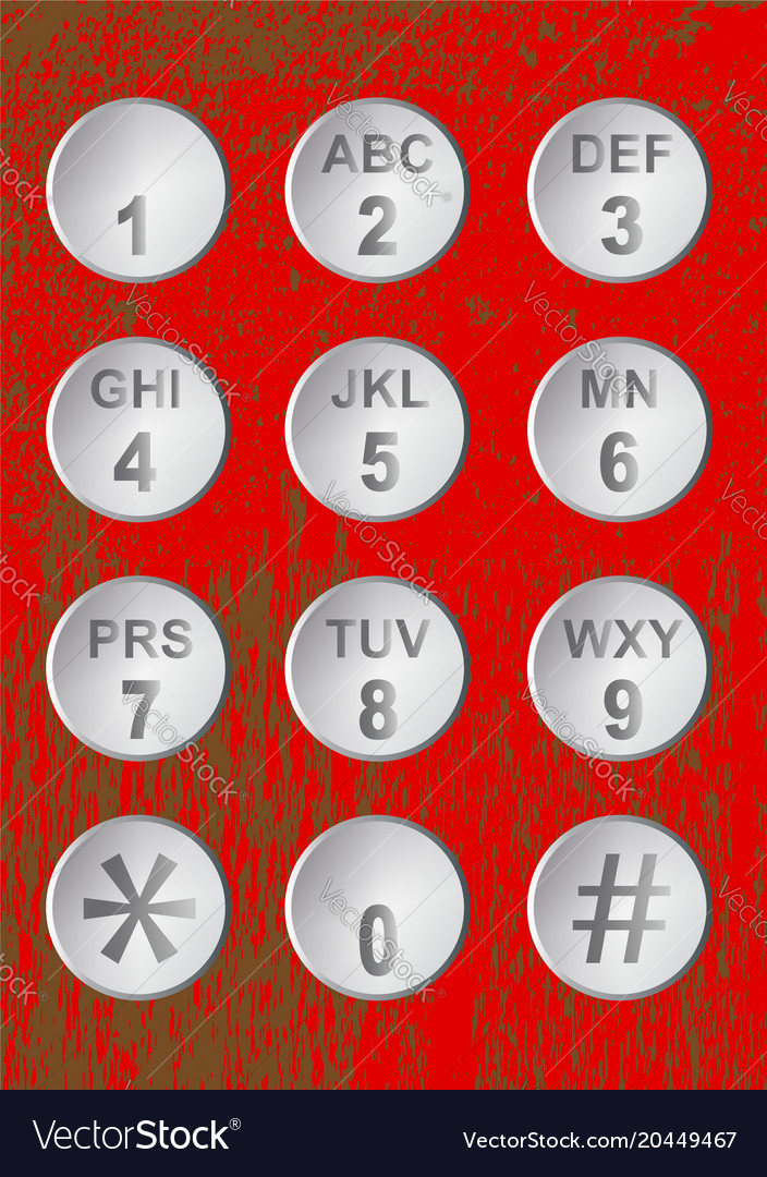 Numerical code buttons