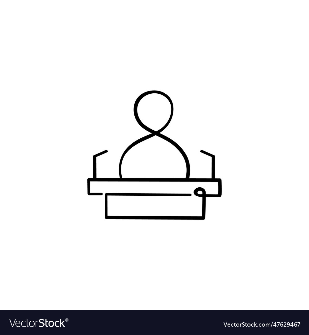 Speech line style icon design