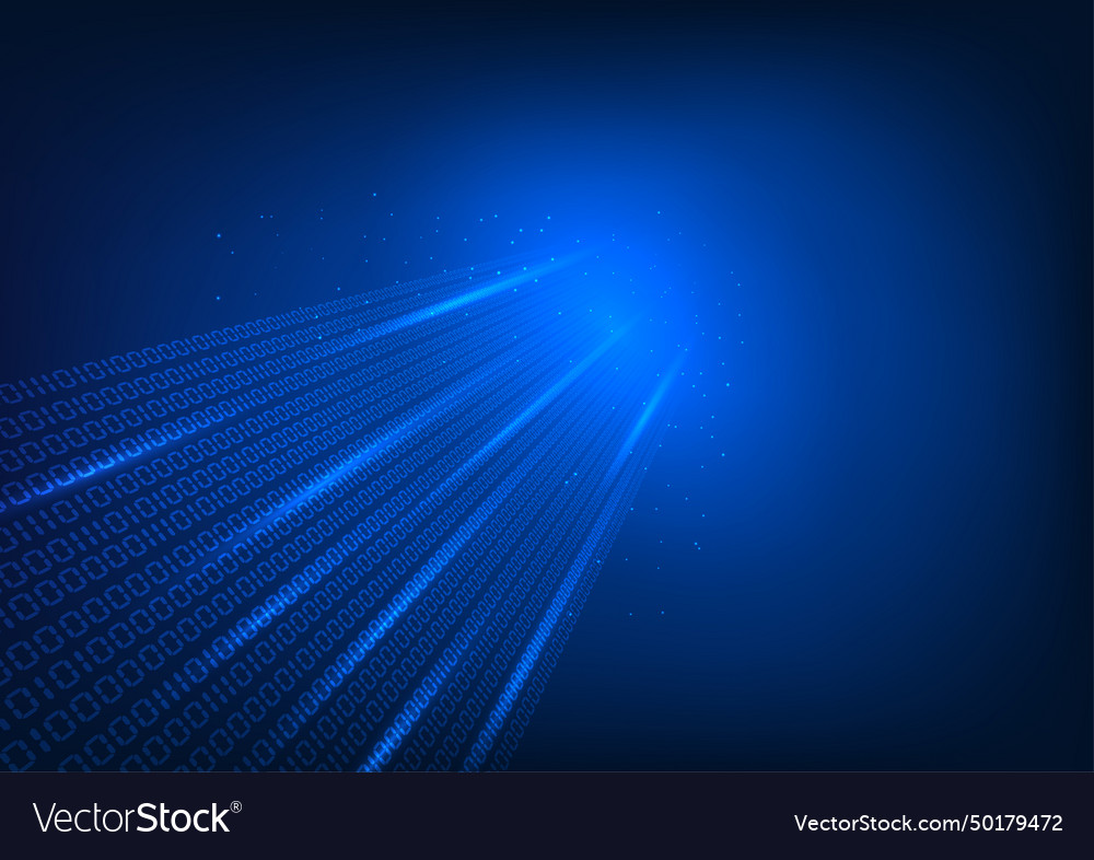 Abstract background technology number code