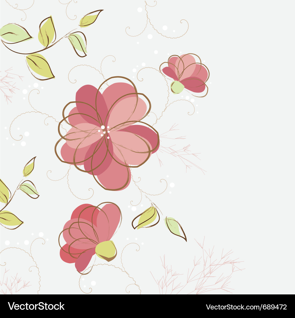 Abstract flower background Royalty Free Vector Image