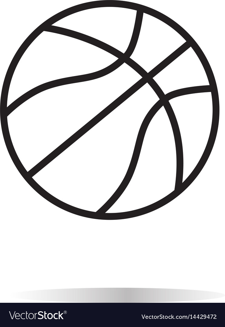 Basketball Icon - White Background