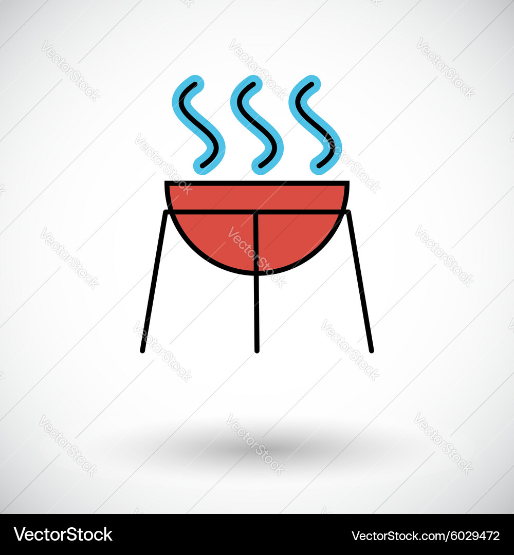 Bbq icon Royalty Free Vector Image - VectorStock